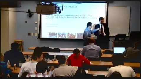 Thumbnail for Ezra's Round Table/Systems Seminar: Andreas Kopp (World Bank) - How to Increase Transports Role in Climate Policies and How to Install it in Public Decision Making