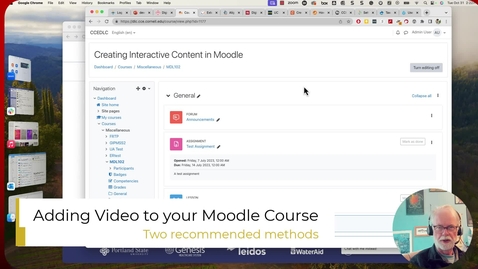 Thumbnail for Adding video to your Moodle course