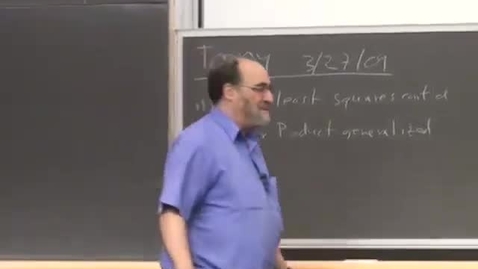 Thumbnail for 27 - Curve fitting and the inner product Session 27
