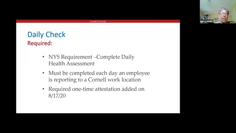 Thumbnail for entry Daily Check and Surveillance Testing - Managers Forum 8/28