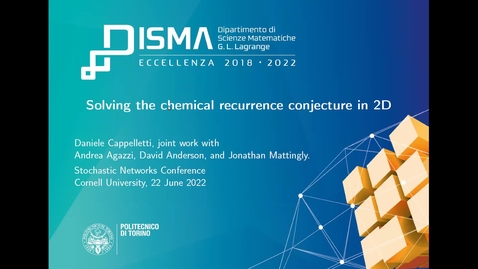 Thumbnail for Stochastic Networks Conference 2022 - Daniele Cappelletti Edit