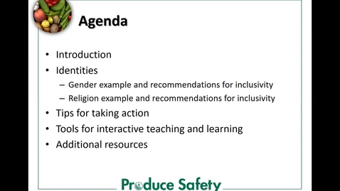 Thumbnail for Produce Safety Educator's Call #34