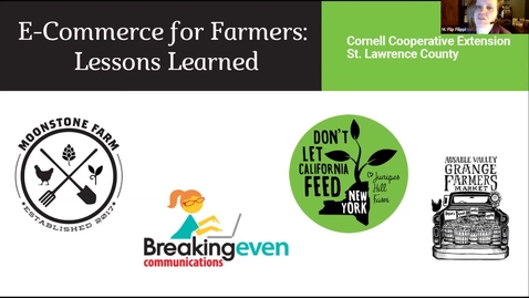 Thumbnail for entry E-Commerce for Farmers: Lessons Learned, CCE of St. Lawrence