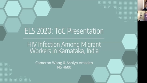 Thumbnail for entry ToC HIV Infection Among Migrant Workers in Karnataka, India - Cameron Wong &amp; Ashlyn Amsden