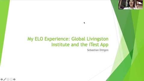 Thumbnail for entry My ELO Experience: Global Livingston Institute and the iTEST App - Sebastian Dittgen