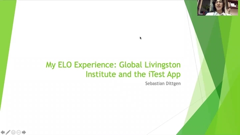 Thumbnail for My ELO Experience: Global Livingston Institute and the iTEST App - Sebastian Dittgen
