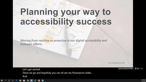 Thumbnail for entry Planning your way to accessibility success webinar recording