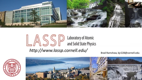 Thumbnail for LASSP Overview - Brad Ramshaw