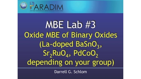 Thumbnail for Wednesday Lab Intro (Schlom)