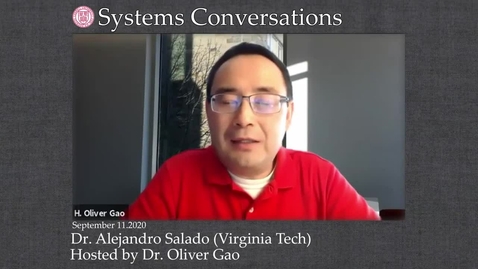 Thumbnail for entry Systems Conversations on 9/11/2020: Alejandro Salado