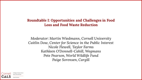 Thumbnail for Session 1-2: Roundtable I - Opportunities &amp; Challenges