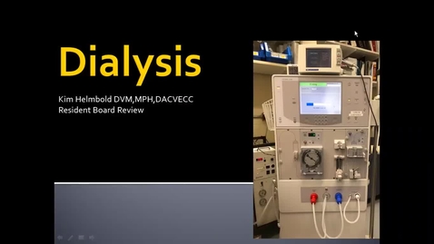 Thumbnail for entry Dialysis: ACVECC Exam Webinar July 24, 2019