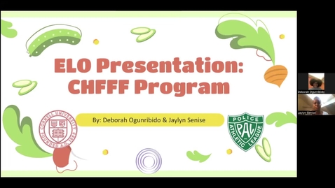 Thumbnail for Implementing Nutrition Education in Harlem (CCE) - Deborah Ogunribido and Jaylyn Senise