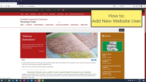 Thumbnail for Website - Add New User