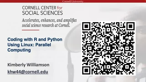 Thumbnail for Coding with R and Python Using Linux Parallel Computing