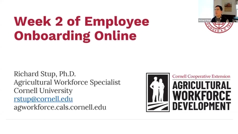 Thumbnail for Week 2 Onboarding Webinar Series: Safe, Productive and Engaged from Day One