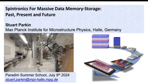 Thumbnail for A Connection between condensed matter physics and future electrotonic technologies (Stuart Parkin)