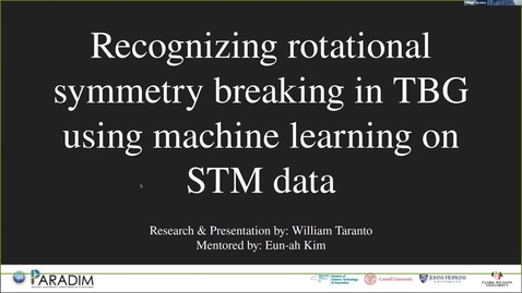 Thumbnail for William Taranto 2020 REU final presentation