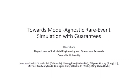 Thumbnail for entry Stochastic Networks Conference 2022 - Henry Lam Edit