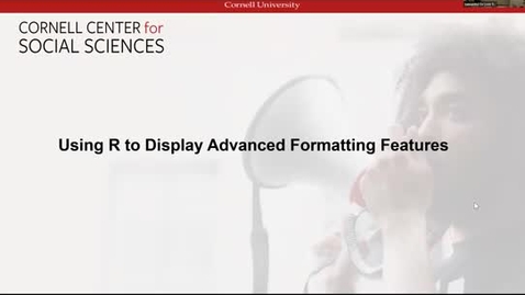 Thumbnail for Using R to Display Advanced Formatting Features in Data Visualizations