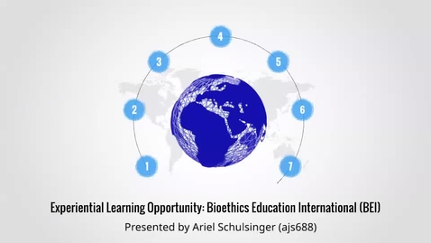 Thumbnail for entry Bioethics Education International - Ariel Schulsinger
