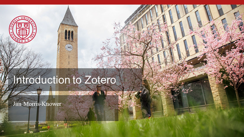 Thumbnail for entry Introduction to Zotero