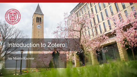 Thumbnail for Introduction to Zotero