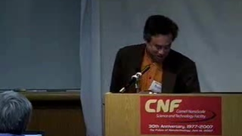 Thumbnail for CNF 30th (2007) &quot;Utilizing Surface Enzyme Chemistry, Plasmons, and Nanoparticles for Ultrasensitive Biosensing&quot; with Corn