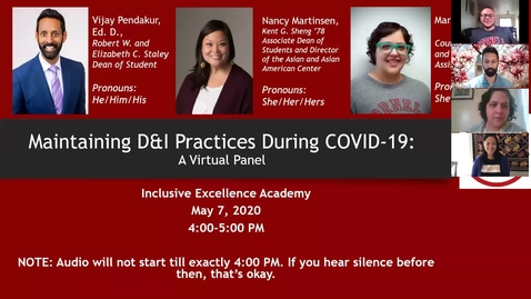 Thumbnail for IEA- Maintaining D&amp;I Practices During COVID-19 - May 2020