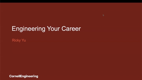 Thumbnail for Lunch &amp; Learn: Engineering Your Career Path with Ricky Yu