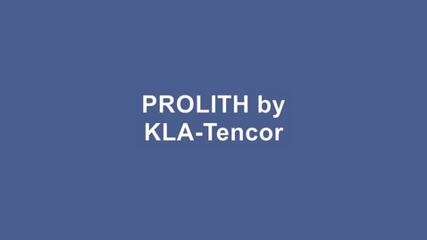Thumbnail for CNF PROLITH Video Training