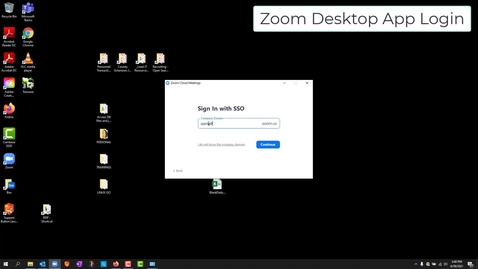 Thumbnail for Zoom SSO login