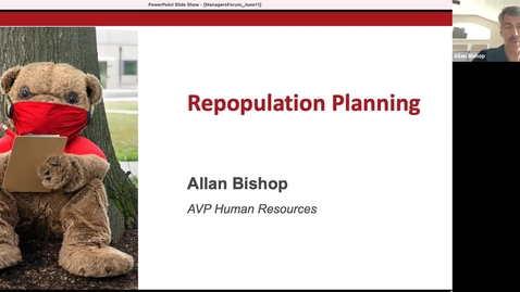 Thumbnail for Managers Forum 6/11 - Repopulation Planning