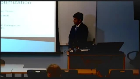Thumbnail for ORIE Colloquium, 2015-04-09 - Balasubramanian Sivan: Prior Robust Optimization