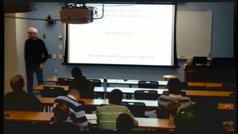 Thumbnail for CAM Colloquium November 30, 2012 - Stuart Geman