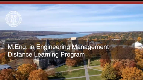 Thumbnail for Engineering Management - Distance Learning Janaury Information Session