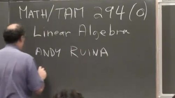 Thumbnail for channel MATH 2940 - Linear Algebra for Engineers Spring 2009