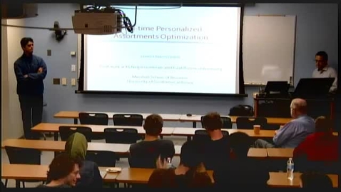 Thumbnail for ORIE Colloquium on 9/16/2014 - Hamid Nazerzadeh: Real-time Optimization of Personalized Assortments