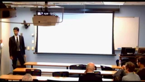 Thumbnail for ORIE Colloquium on 2/28/2012- Kris Iyer: Mean Field Equilibria of Dynamic Auctions with Learning
