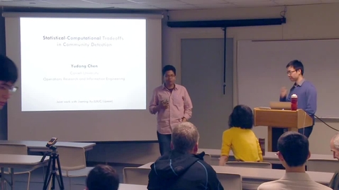 Thumbnail for CAM Colloquium, 2016-04-22 - Yudong Chen: Statistical-Computational Trade-offs in Community Detection