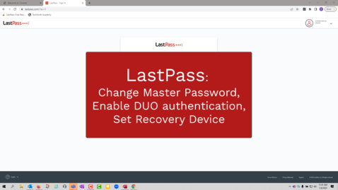 Thumbnail for LastPass - Change Master Password