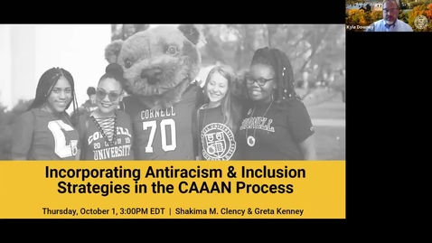 Thumbnail for entry Incorporating Antiracism and Inclusion Strategies in the CAAAN Process