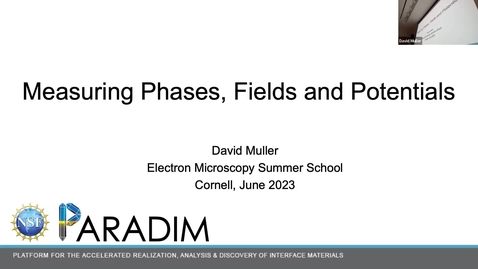 Thumbnail for PARADIM Summer School 2024 - Electron Microscopy