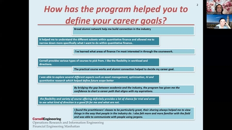 Thumbnail for Cornell MFE Admission Webinar  October 2025