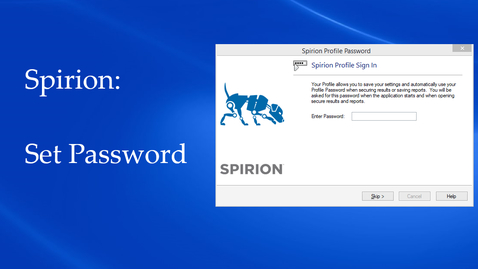 Thumbnail for Spirion - Set Password