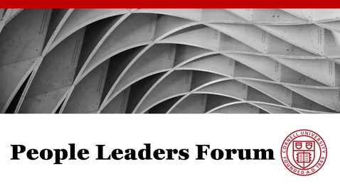 Thumbnail for entry People Leaders Forum: Feb. 2023
