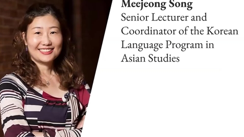 Thumbnail for entry Faculty Presenter: Meejeong Song