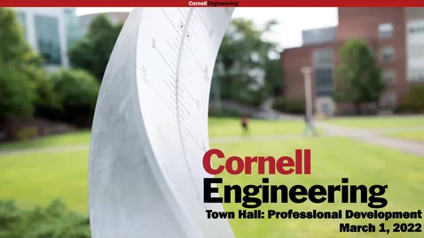 Thumbnail for COE Town Hall, March 1, 2022