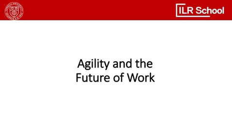 Thumbnail for entry Agility and the Future of Work
