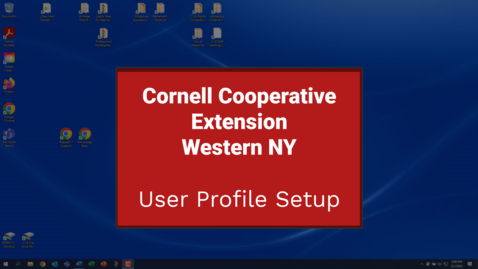 Thumbnail for CCE Western IT User profile setup